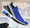 Casual Designer Unissex Confortável Mulheres Mens Sapatos Esporte Sapatilhas Imprimir Carta Malha Alpercatas Mulheres Homens Chaussures Meias Tricô Senhoras Vestido Slip-On Sapato