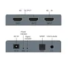 HDTV-Video-Splitter-Anschlüsse, 1 Eingang, 2 Ausgänge, HD-Splitter 1 x 2 für PS4 4K mit Audio-Extraktor, 3,5-Klinken-Switcher-Adapter