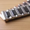 Black watchband with silver stainless steel rosegold watch band strap bracelet 20mm 22mm fit smart watches men gear s2 s3 frontier324Z