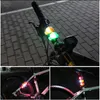 Cykelljus groda silikon led huvudet fram bakhjul cykel ljus vattentät cykling med batteritillbehör lampa