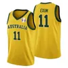 XFLSP طوكيو olimpics أستراليا فريق كرة السلة جيرسي باتي ميلز كريس goulding جوش الأخضر جو انجليس ماثيو ديلافيدوفا ماتيس