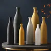 Nordic Ceramic Flower Vase Home Decor Wedding Desktop Ornament Vases Modern Art Style Room Living Room Bathroom Decoration Vase 220423