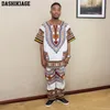 Etnische kleding Fashion Design Casual African Sets Tops en Pants Dashiki Pockets Spring Herfst Style Unisex