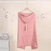 Coperte per bambini Asciugamani da bagno in mussola di cotone Quattro strati di garza Mantella con cappuccio Nappa Asciugamano da spiaggia Accappatoio per bambini Coccola Swaddle Swaddling B7992