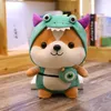 لطيف السنجاب shiba inu الكلب toy toy حشو حيوان ناعم كورجي تشاي وسادة هدية عيد الميلاد للأطفال kawaii valentine