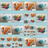 Pet Cat Toy Wool Mouse per giocare con Catnip Bell Tre colori 30Pcs / Lot Drop Delivery 2021 Toys Supplies Home Garden Kfyvw