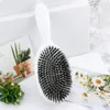 Poils de sanglier Paddle Brosse à cheveux Peigne de massage Anti-statique Démêlant Peigne à cheveux Soins du cuir chevelu Brosse de massage Barber Outils de coiffure 220510