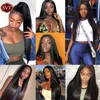SVT 180 ٪ Indian 4x4 Straight Lace Closure Human Hair Wig Bone Frontal Lairline for Black Women 220609