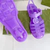 2022 Top Luxe Designer logo-geëmbossing Rubber Jelly Flat Sandals Slipperschoenen