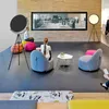 Golvlampor italiensk designer modell rumslampa modern minimalistisk levande studieutställning hall art nordisk dekorativ lampflod