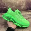 OG Donna Uomo Triple s Casual Designer Scarpe da corsa per 17fw Crystal Bottom All Black White Glitter Verde Rosa Rosso Luxury Retro Platform Sneakers Daddy