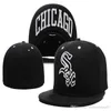 Бейсбольные кепки White Sox Женщины мужчина Gorras Hip Hop Street Casquette Bone Fitted Hats5891756