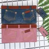 Кошельки женские джинсы стиль zip кошельки дизайнер бренд кошелек леди вечеринка женская карта сцепление сцепление сцепление
