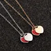 Fashion Women's Pendant Necklace Designer Brand Romantic Heart Double Heart Pendant Ladies Sexy Clavicle Jewelry G220808