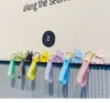 10pcs/Los Fashion Punk Französisch Bulldog Schlüsselkette Kristallhund Schlüsselbund für Damen Bag Anhänger Schmuck kleine Accessoires Männer Auto Schlüssel Ring