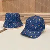 Farbe Blume Gedruckt Golf Kappe Reise Visier Eimer Kappe Atmungsaktive Denim Leinwand Fußball Caps Brief Fischer Hüte