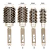 Mythus Professional Nano Technology Ceramic Ionic Hair Round Brush Boar Bristle Antistatic Heat Resistant Hair Curling Brushes 2202312672