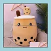 Мягкие плюшевые животные Bubble Tea Toy Animal Cute Food Cup Milk Boba Мягкая подушка Подарок на день рождения Drop Delivery 2021 Игрушки Подарки Babydhs Dhl40
