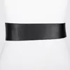 Belts Design Women Knot Waistbands Wide Long Soft PU Leather Fashion Woman Cummerbunds Dress Decorate DIY Bow Buckle GiftsBelts
