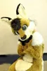 Kostium maskotki Husky Dog Fox Długie futrzane futrzane kostiumy Wolf Fursuit Cartoon Stroje
