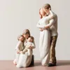 Mother's Day Birthday Easter Wedding Gift Nordic Home Decoration People Model Living Room Accessories Family Figurines Crafts 220510