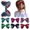 Cute Baby Girls Paillettes Bowknot Fermaglio per capelli Accessori per capelli per bambini Big Bow Barrettes Kids Hairclip