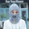 Beanie/Skull Caps 2022 Winter Knitted Beanies Hats Women Thick Warm Beanie Skullies Hat Female Balaclava Bonnet Outdoor Riding Sets Davi22