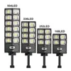 Ny 15000lm 8000W 504LED SOLAR STREET LJUS DUBBEL ROD Gator Lampor Solar Garden Lights Induktion Wall Lamp Outdoor Lighting