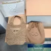 Hollowed Out Tote 밀짚 실용 비치 가방 와인 코코넛 섬유 뜨개질 핸드백 여성 숄더 백 고품질 5A 쇼핑 양동이 가방 수 놓은 편지 토트 백