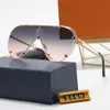 Gafas de sol de diseñador Lentes impresas con letrero de moda Gafas con montura creativa para hombre Mujer Gafas de conducción de verano Calidad superior 7 colores