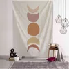 Sun Moon Tapestry Mandala dekorativ matta nordisk bohemsk hippie sovrum j220804