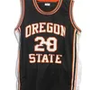 Nikivip Erkekler Vintage #20 Gary Payton Oregon Eyalet Beavers College Jersey Boyut S-4XL veya özel herhangi bir isim veya numara jersey