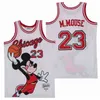 NCAA Movie Basketball Jerseys 23 M.Mouse's Basketball Jersey Men Size S-XXL