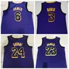 NCAA 2020 Mens 23 Anthony 3 Davis Basquete Jerseys James City Amarelo Black Costurado Camisas S-XXL