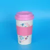 Mokken Grensoverschrijdende Koffiekopje Voor Creatieve Bamboevezel Cover Silicone Home Office Mode Afdrukken MugMugs6330225