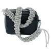 Tas Riem Handgemaakte Crystal Gevlochten Portemonnee Handtas Crossbody Gitaar Camera Polsbandje Riem Riem Voor Tas 220629