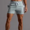 Çizgili ter şort erkek moda kıyafetleri elastik bel jogger spor giyim egzersiz kıyafetleri nefes alıyor kısa 220715