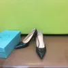 Marques de luxe femmes Saeda sandales chaussures élégante dame bout pointu talons hauts mariée mariage fête Sexy marche EU35-40