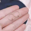 Hoop & Huggie Pure 18K Rose Gold Earrings Women AU750 EarringsHoop