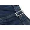 Y2k taille haute Denim Mini jupes plissées avec ceinture femmes mode d'été rétro une ligne jupe coréenne Ins femme décontracté 220401