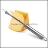 チーズツールキッチンキッチンダイニングバーホームガーデンステンレス鋼ボードダブルワイヤースライサー用品調整可能なバター切断ワイヤカット