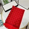Stylish Women 100% Cashmere Scarf Full Letter Printed Scarves Soft Touch Warm Wraps With Tags Autumn Winter Long Shawls Christmas Gift With Box