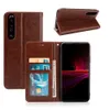 Flip magnetische portemonnee luarther telefoonhoesjes voor Sony Xperia Ace 1 5 III 3 1 10 IV met kaartsleufschokbestendigheid