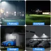 Jezige zonne -licht buiten 2000lm LED Solar Motion Sensor Lights 96 LED's verstelbaar 150 graden verlichting IP65