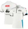 F1チームユニフォームの公式レーシングユニフォーム男性と女性の短袖Tシャツカスタムクイック乾燥ポロシャツ
