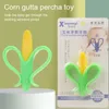 LERVANLA Baby Teether Silicone Single Baby Toy Corn Peach Fruit Molar Stick born Baby Teether 220608