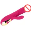 Vibrators G spot and Clitoris Stimulation at the same time 42C Heating AV Rod Waterproof Silicone Sex Toy for Female Masturbation