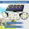 Party Decoration Solar Lamp Outdoor Wall Four Sides 78LED Human Body Sensor Landscape Garden Dropshipparty Partyparty