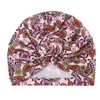 Berretto Hijab interno musulmano Stampa floreale Cappello turbante da donna Banadan Cancer Chemio Cap Cross Headwrap Accessori per capelli femminili