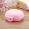 Plastic reiszeepdoos met deksel draagbare waterdichte badkamer creatieve macaroon zepen schotelboxen houder kast 5 kleuren